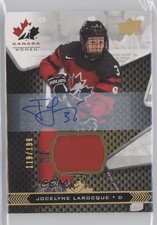 2018 Team Canada Juniors Premium Swatch 119/199 Jocelyne Larocque #68 Auto lt5