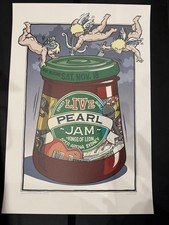 Pearl Jam & Kings Of Leon Sydney 2006 Poster Daymon Greulich Excellent Condition