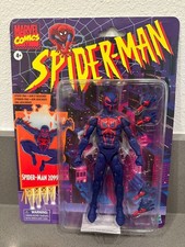 Marvel Spider-Man Legends Retro Carded SPIDER-MAN 2099 6  Hasbro Figure In Hands