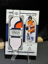 2025 Panini National Treasures - Sunday Treasures Bo Nix #ST-BNX /99 (MEM)