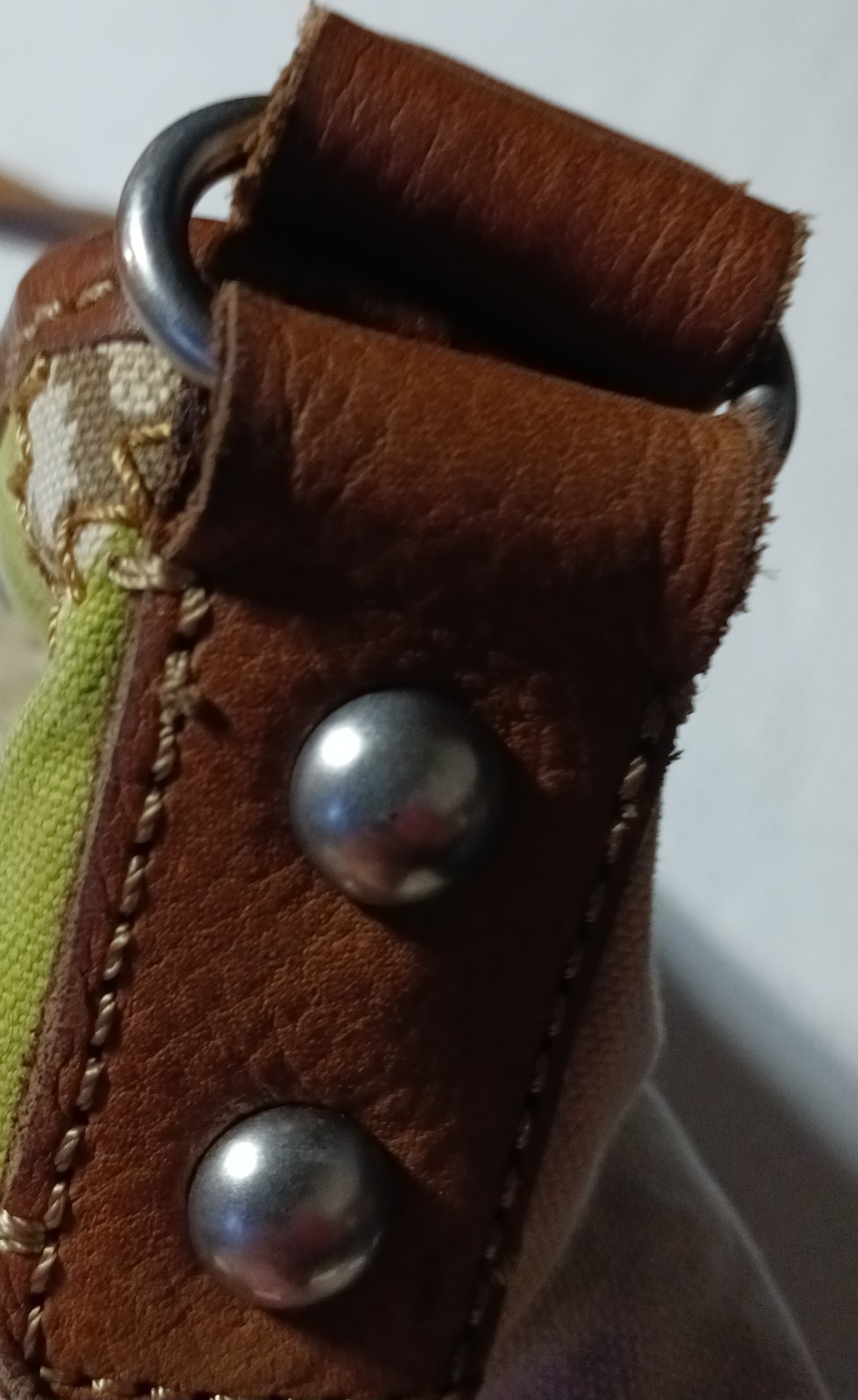 Fossil Patchwork Canvas Shoulder Bag Featuring A … - image 11