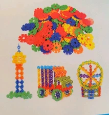 Brain Flakes 360 Piece Interlocking Plastic Disc STEM Set Amosting