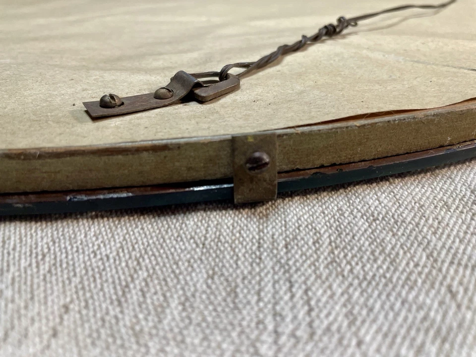 28" Round Vintage Art Deco Frameless Beveled Etched Mirror 1940 Hooker Glass Co. - Image 2 of 4