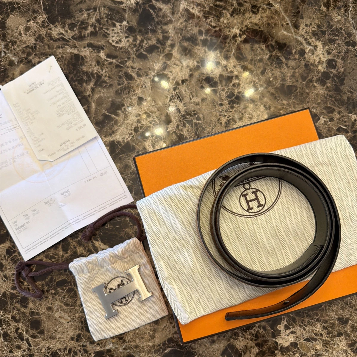 Hermes H Belt 95 for sale | eBay