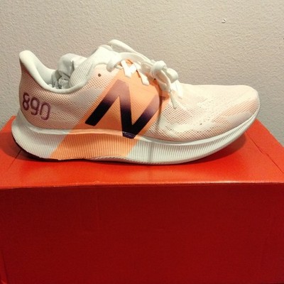 New Balance FuelCell Women's White/Pink Low Top Lace Up Running Sneakers W890SP8