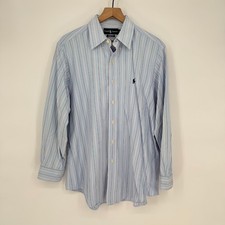 Ralph Lauren Dress Shirt Mens 16.5 Multicolor Striped Classic Fit Button Down