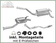 Auspuffanlage für Mercedes Benz 190 (W201) E1.8 2.0 Hosenrohr + Mittel + Endtopf