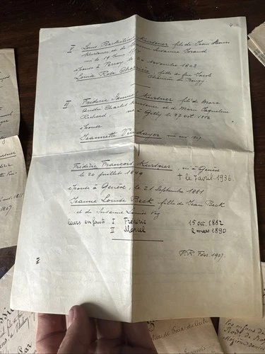 Document 19eme Frédéric Kursner Héraut De Genève Généalogie Passeport Suisse - Foto 9 di 23