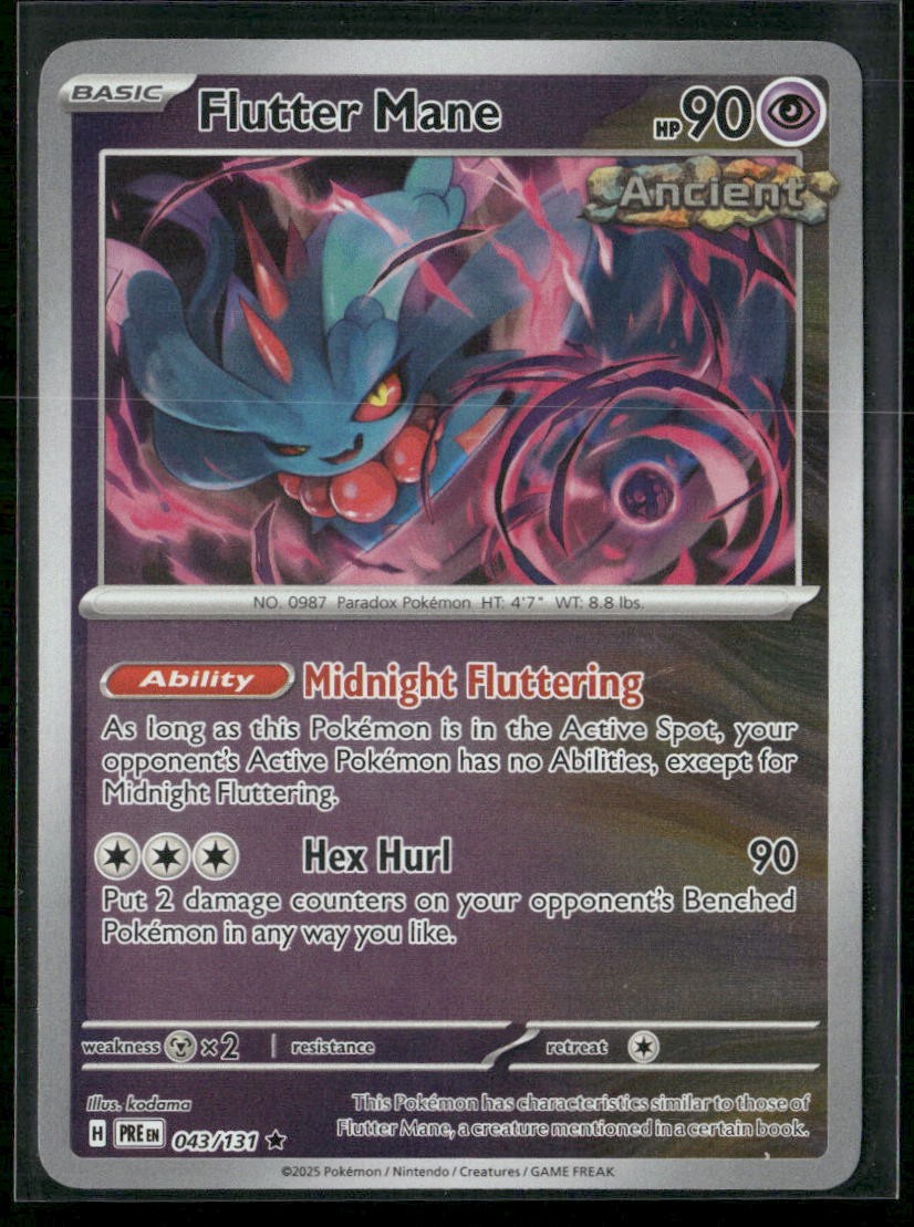 Flutter Mane SV: Prismatic Evolutions 043/131 Reverse Holo NM