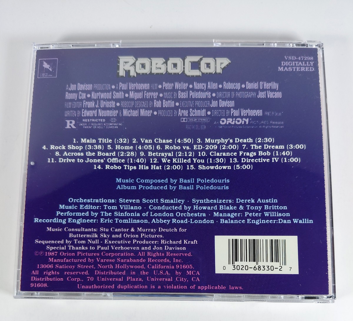 RoboCop [1987] [Original Motion Picture Soundtrack] by Basil