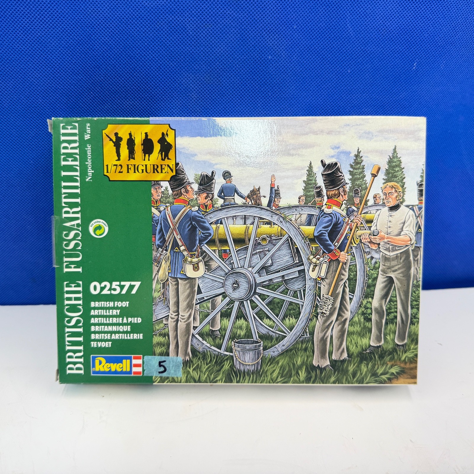 Revell Mini 1:72 BRITISH FOOT ARTILLERY R2577 COMPLETE FIGURES (5)