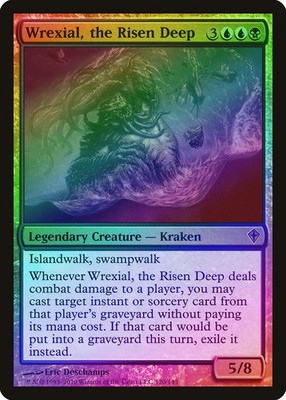 Wrexial, the Risen Deep FOIL Worldwake HEAVILY PLD Mythic Rare CARD ABUGames