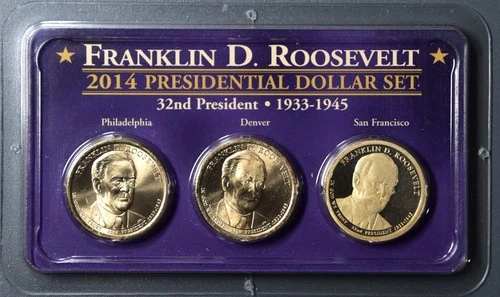 2014-P Presidential Dollar Franklin D Roosevelt — photo from the most recent tracked eBay sale
