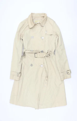 Michael Kors Trench Cappotto Donna Beige XS Classico con Cintura