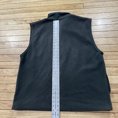 TIPSY Sherpa Fleece Vest Mens L YOSEMITE PARK Made USA Green TIPSY Sherpa Fleece Vest Mens L YOSEMITE PARK Made USA Green