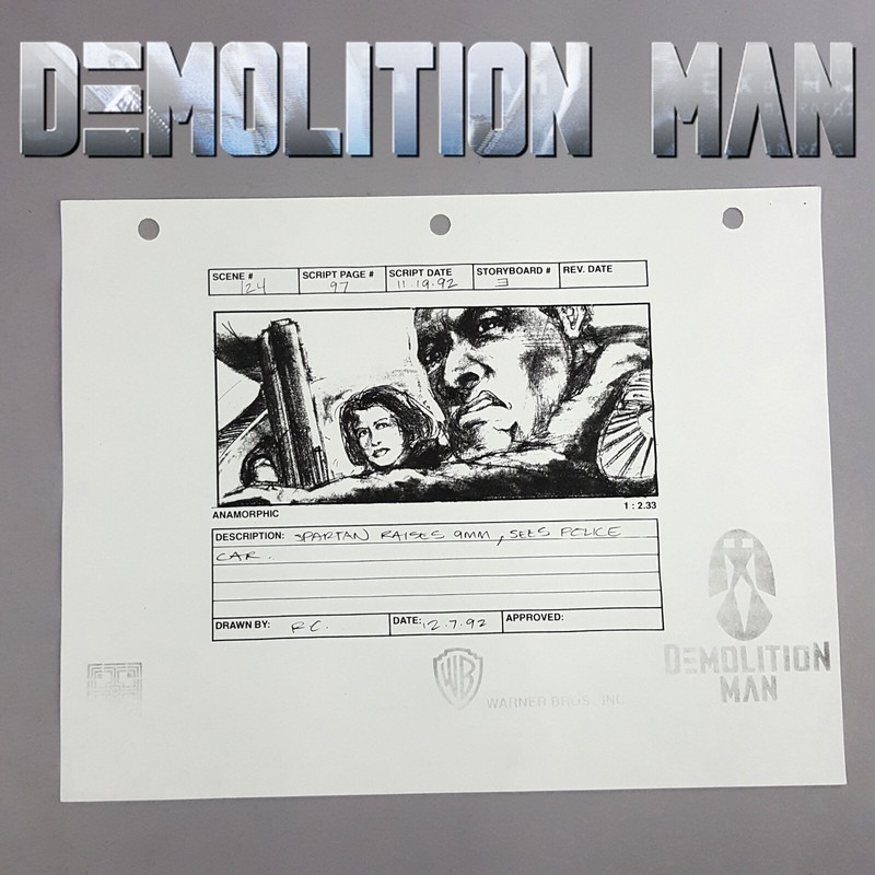 Image 8 of DEMOLITION MAN - Production Used Storyboard, Spartan and Lenina, COA