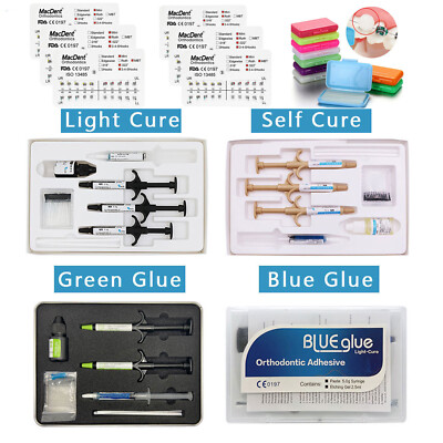 Mini Roth 022 Orthodontic Brackets + Light Cure Composite Resin Kit – Metal, Ortho Kit