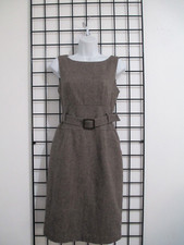 BANANA REPUBLIC  🌸 SIZE 6==HEATHERED BROWN / WOOL,ANGORA BLEND DRESS