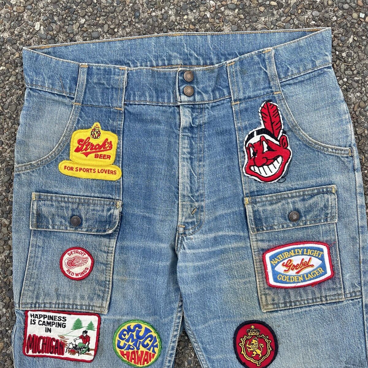 Vintage 70's Levi's Bush Pocket Patch Hippie Flare Jeans Vintage 70's Levi's Bush Pocket Patch Hippie Flare Jeans
