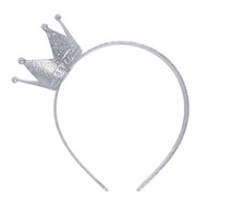 Silver Crown Headband Tiara Princess Christmas Fancy Dress Costume Accessory