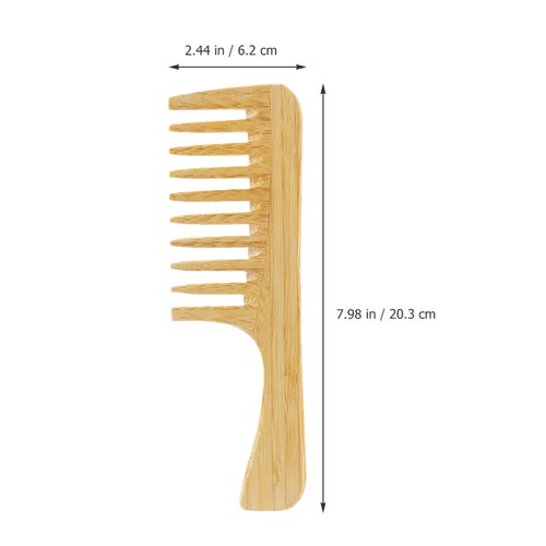 Bamboo and Wood Comb Set Miss Man Styling Men Multi Purpose Barber - Picture 6 of 12