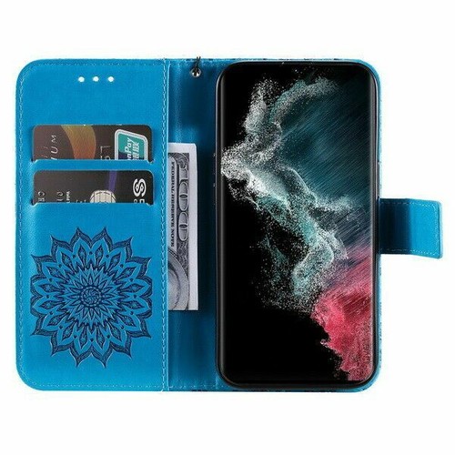 Flower Wallet Phone Case For Samsung S8 S9 S10 S20 S21 S22 A13 A52 A53 A32 - Picture 29 of 50
