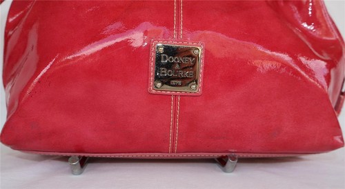 Dooney & Bourke Chiara Drawstring Pink Patent Leather Shoulder Bag - Picture 3 of 24