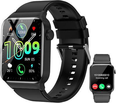 Smart Watch 1.83'' HD Bluetooth Calls IP68 Waterproof Fitness Tracker