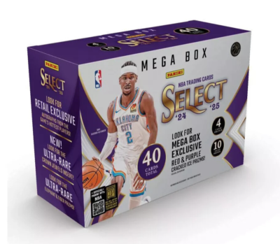 2024-25 Panini Select Basketball NBA Trading Cards Mega Box - 12