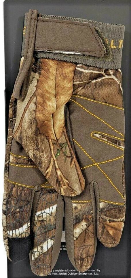 Realtree Edge Camo Utility Gloves Hunting Paddes Knuckles Sz M Non Slip Palm New - Image 2 of 4