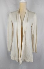 Susan Graver Minimalist Textured Wheat Knit Women's Cardigan Sweater sz S