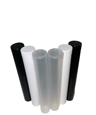 Evo Plastics 50 Clear 116mm Tubes, Pre Roll Pop Top, USA Made, King Size