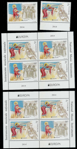 EUROPA CEPT 2014  ROMANIA - MUSICAL INSTRUMENTS EXTRA FULL- STAMPS+ MINI SHEETS - Zdjęcie 1 z 1