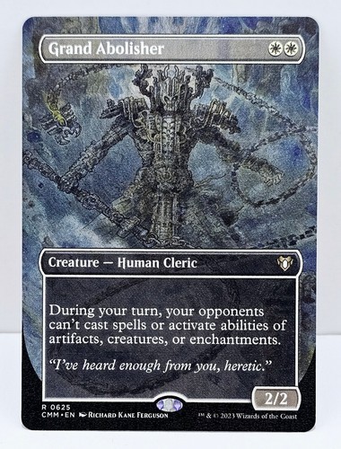 Grand Abolisher - Commander Masters Borderless - Creature Rare White
