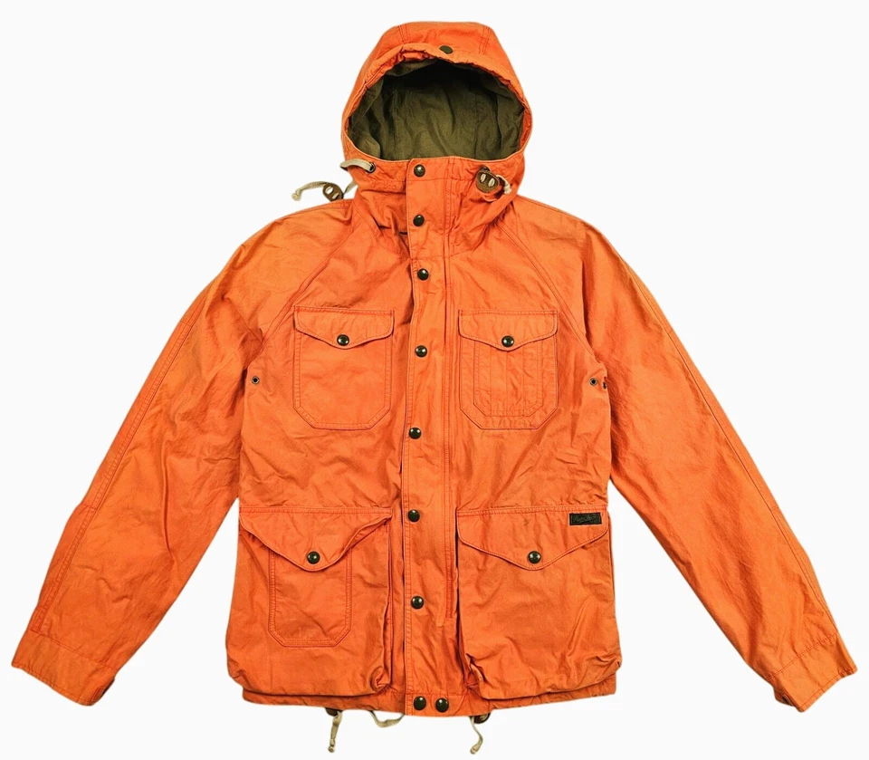 HOT Men POLO RALPH LAUREN PARKA CAMPING EXPEDITION HOODED LINED ORANGE Jacket XS - Image 2 of 4
