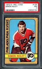 1972-73 OPC O PEE CHEE NHL Hockey #125 SIMON NOLET PSA 7 NM Philadelphia Flyers