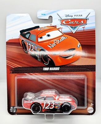 Disney Pixar Cars 2024 Todd Marcus No Stall Toy Race Car New Mattel 