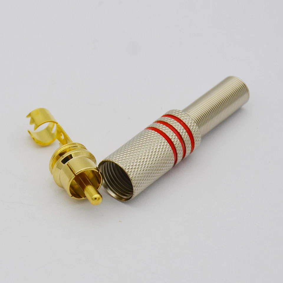 Dual RCA to 2 RIGHT ANGLE 1/4" inch 6.3mm mono TS tip/sleeve 3m audio cable cord - Image 3 of 4