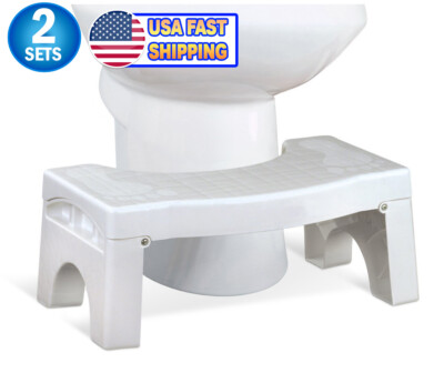 2 Squat N Drop Portable Folding Squatting Bathroom Toilet Potty Stool Step 