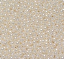 500pc Round 6mm Beads White Natural Pearl Color crafts jewelry necklace bracelet