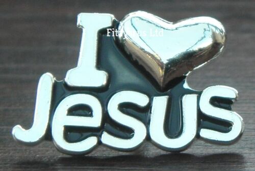 I Love Jesus Pin Badge Holy Christian Religious Brooch - Photo 1/5