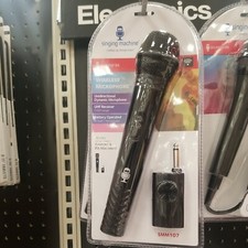 New sealed  Singing Machine SMM-107 Karaoke Wireless Microphone Black 