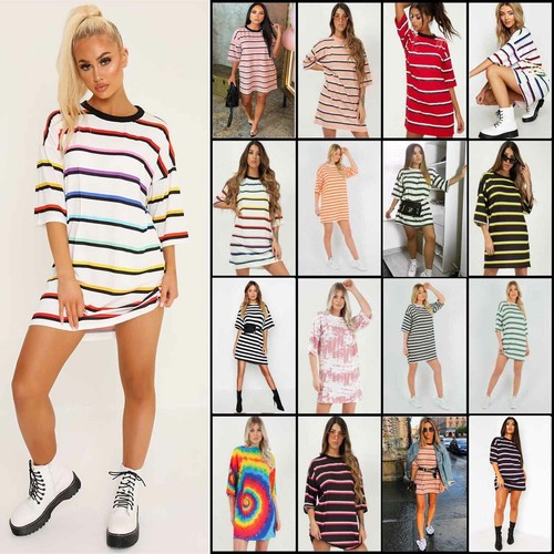 T Shirt Dress Casual Tee Baggy Loose 