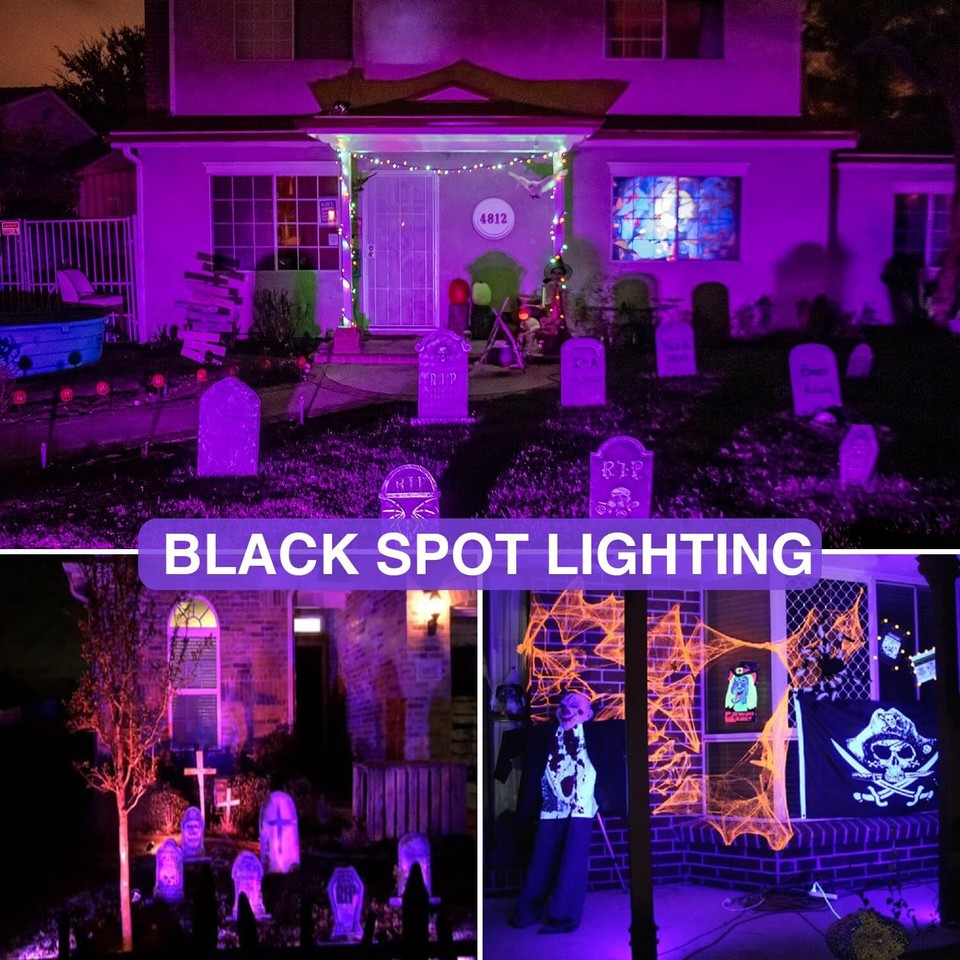 Outdoor Black Light Spot Light Outdoor 12W Halloween Blacklight