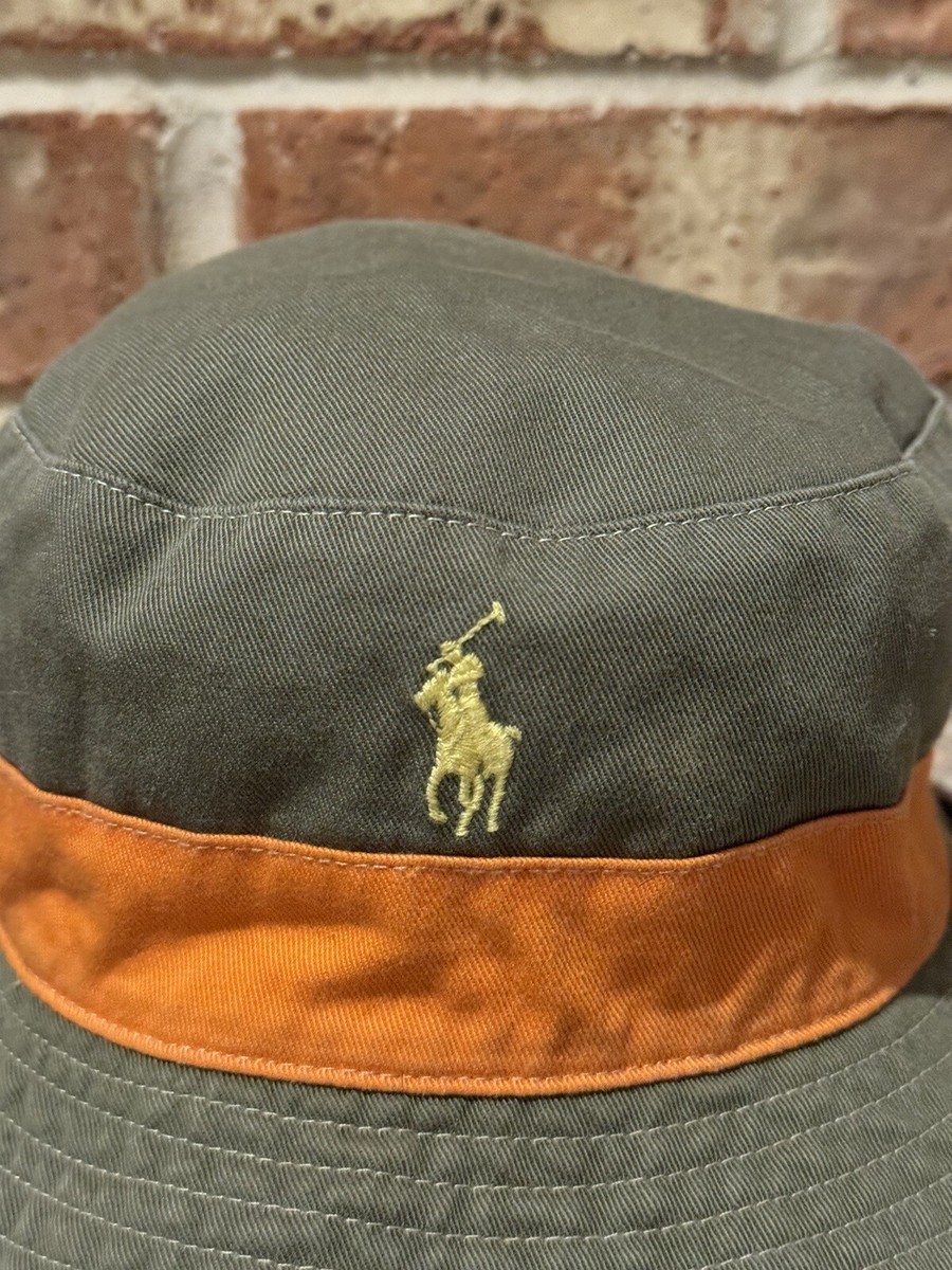 New S/M Polo Ralph Lauren Reversible Bucket Hat Floral Palm Tree