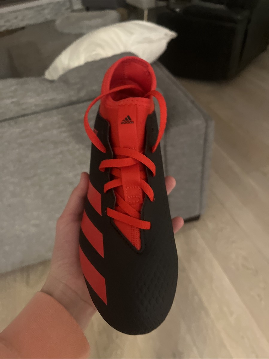 Adidas Youth PREDATOR 20.4 S FxG J Blk/Red EG1843 Firm