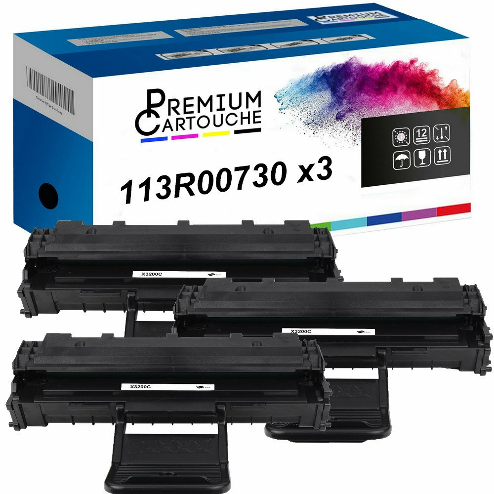 Toner 113R00730 noir compatible Xerox pour éviter les impressions pâles au bureau