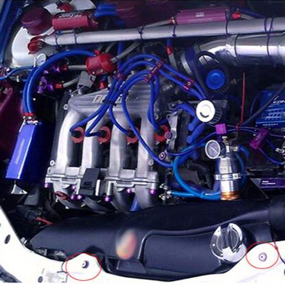20-Piece Purple Billet Aluminum Fender Washer & Bolt Kit – Engine Bay Dress Up