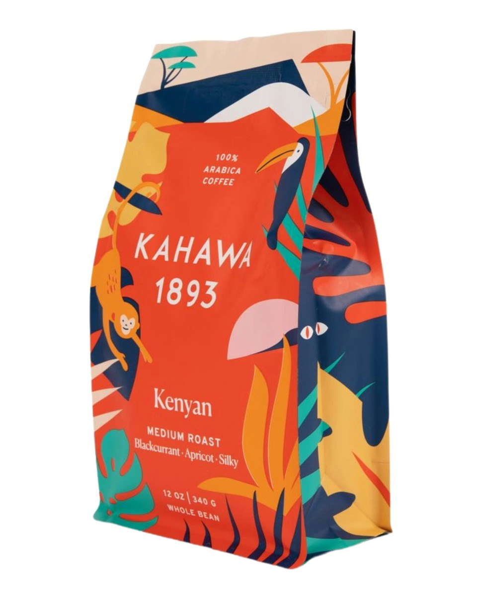 Kahawa 1893 - Coffee Whole Bean Medium Roasted Kenyan 12 oz (Pack