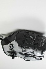 Spalding Geniune Leather Baseball Mitt 95700 11" Black Silver Right Hand Thrower